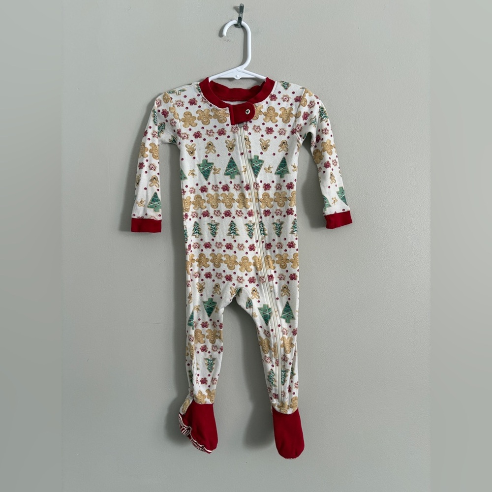 Burt's Bees Snug-fit Christmas Holiday Fair Isle Sleeper Organic Cotton 12 month